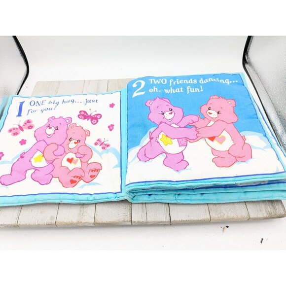 Vintage Cranston VIP Care Bears Counting Soft Book Complete - Picture 2 of 7